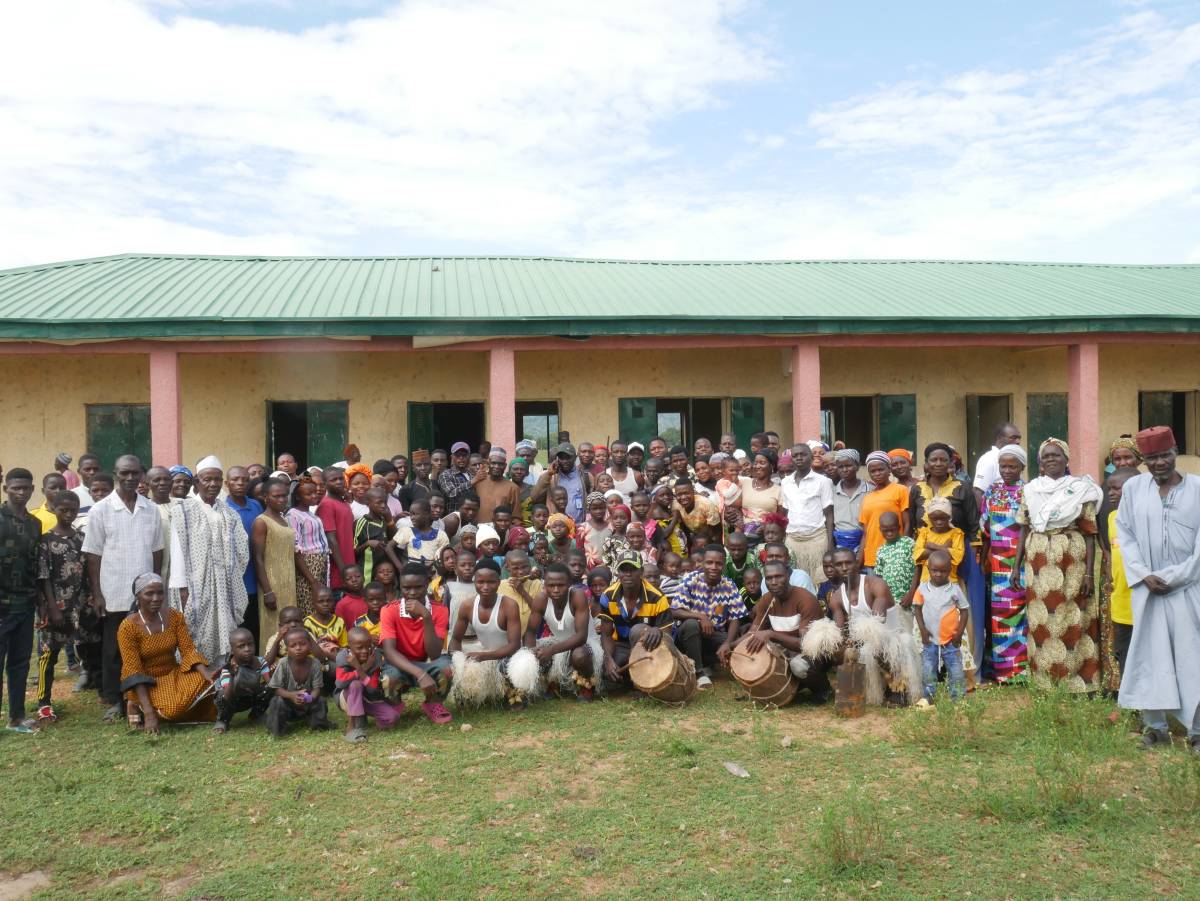 Nigeria Bible Translation Trust team with Rishuwa community members.